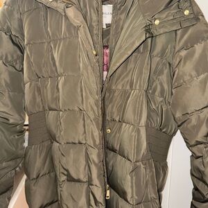 Cole Haan Olive Green Women's Puffer Jacket - Unbranded